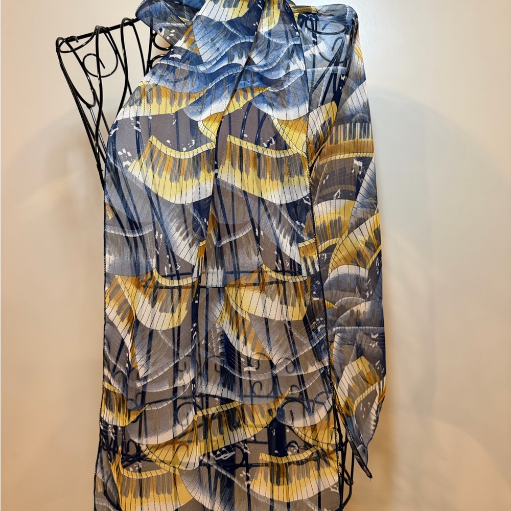 Multi coloredโ sheer scarf